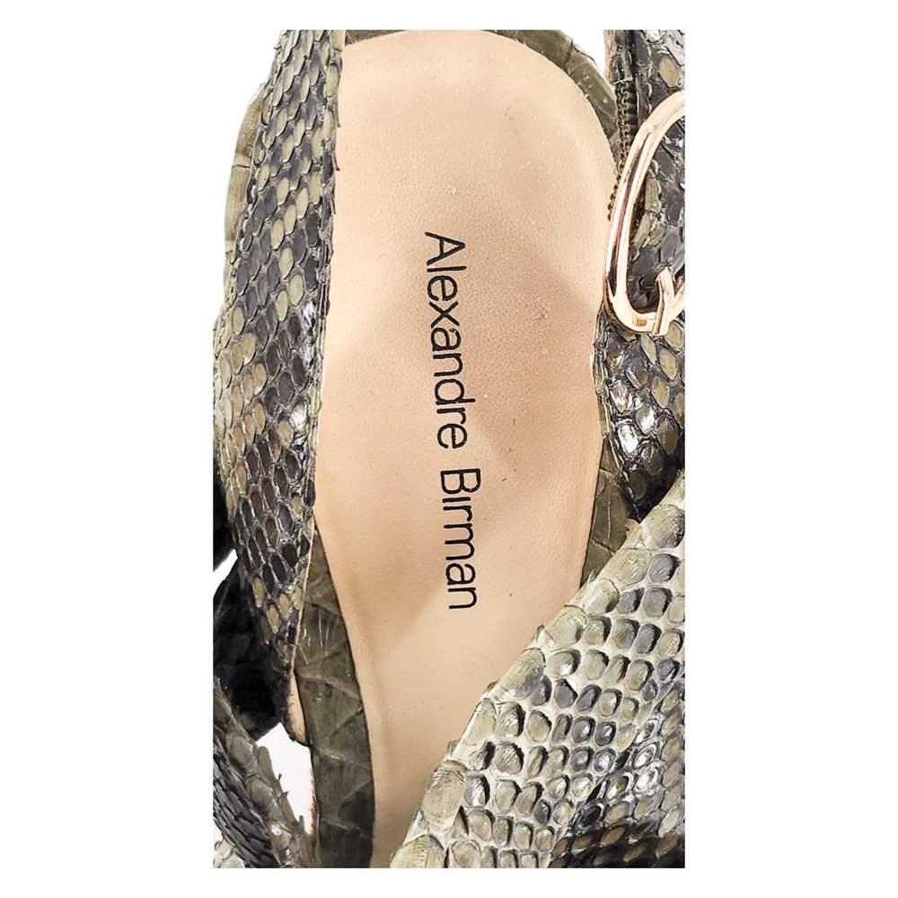 ALEXANDRE BIRMAN Real Python Snake Skin Wedges - Picture 9 of 10